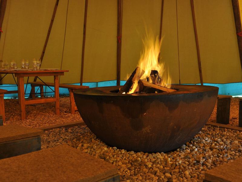Feuerschale Tipizelt Archehof Neuhof